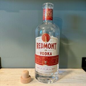Redmont Vodka Empty Glass Liquor Bottle | Alcohol | Crafts Upcycle Art